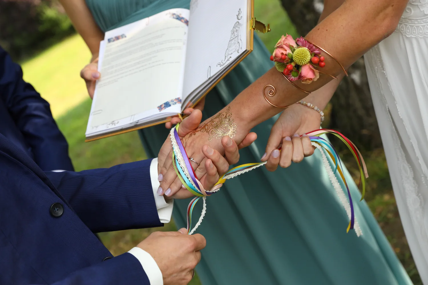 Liebevolles Hochzeitsdetail einer Reportage
