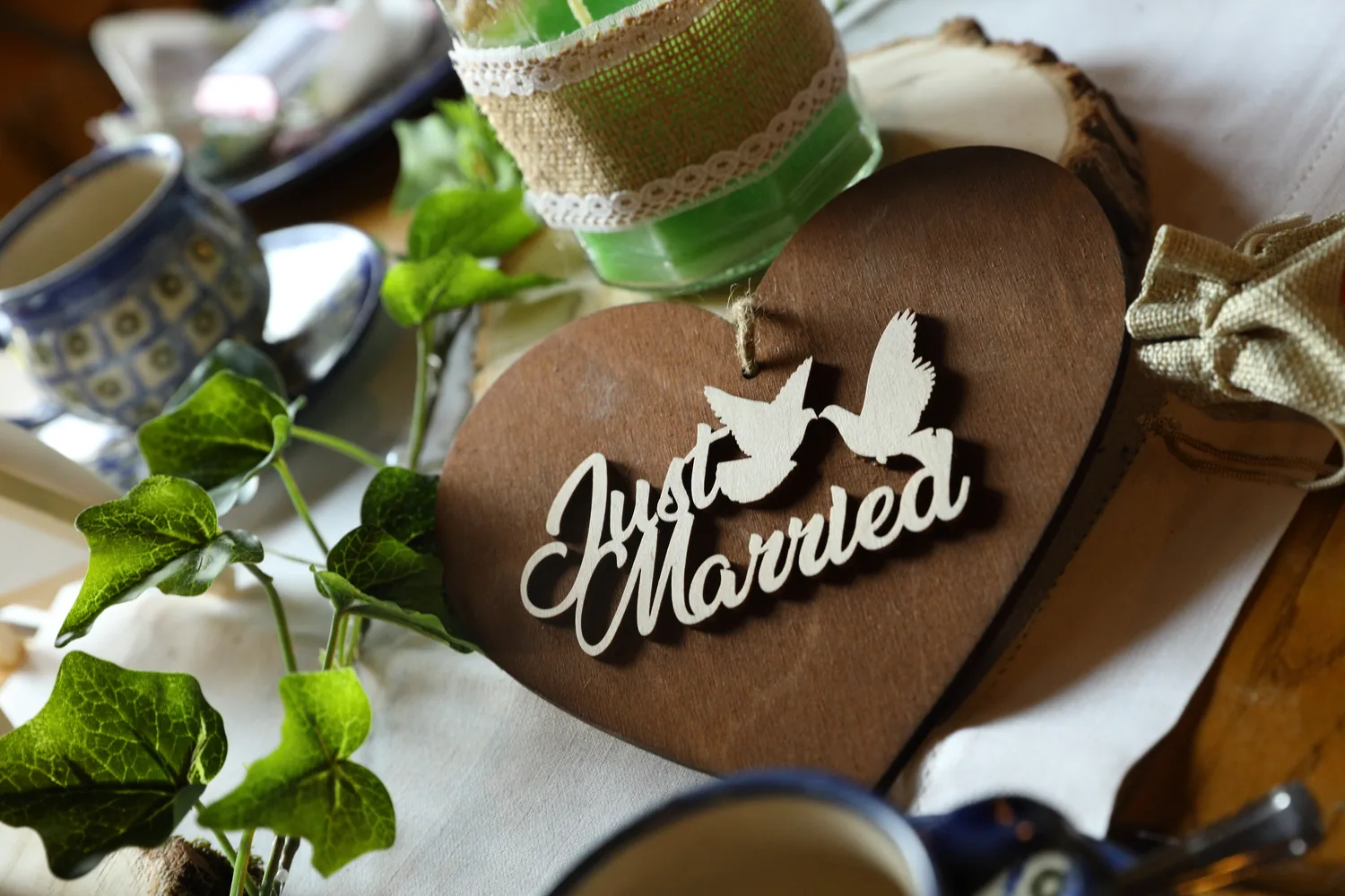 Persönliches Detail eines Hochzeitstages
